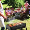 Zusammenklappbarer tragbarer Grill, Holzkohlegrill, Edelstahl, kleine Mini-BBQ-Werkzeugsätze für Kochen im Freien, Camping, Picknicks, Strand 220510