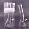 Wholesale Mini Protable Glass water tobacco smoking bong pipe with metal bowl with plastic box