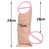 Nxy Dildos Dongs Male Root Thick Large Jj Suction Cup Artificial Penis 7cm Dildo Female Masturbation Device 220507