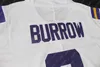 2019 Champions Patch Burreaux College fotbollströja 9 Joe Burrow tröjor sydda