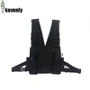 Black Tactical Bag Men Nylon Chest Rig Hip Hop Streetwear Functional Boy Kanye West Wist Pack midja 220531