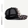 Summer Women Ball Caps Vintage Tiger Leopard Point Pattern Breathable Mesh Cap Girls Outdoor Sunhat 2 Colors