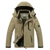 男性冬のパーカー風の濃厚な暖かいフリースジャケットコートメンズオータムアウトウェアファッションアウトドアフード付きカジュアルパーカー220817