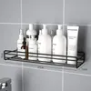 Shelf Shower Wall Mount Shampoo Holder With Suction Cup No Drilling Kitchen Storage Bathroom Accessories 220812