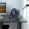 Ventilatore da tavolo ricaricabile USB a 2 velocità portatile per ventola di raffreddamento da tavolo da tavolo di casa