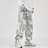 Calça de harém masculina moda jogadora calça coreana Homem coreano Loose Troushers de luta de rua engraçada calças casuais masculinas 5xl 220704