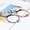 Charm Bracelets Wholesale Mixed Color Weave Rope Bohemia Bracelet Peace Beacon Handmade DIY Adjustable Wristbands GiftsCharm