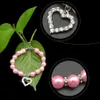 Pets Heart Rhinestone Puppy Dog Cat Pearl Necklace Pet Accessories Love Diamond Pets Dogs Collar Jewelry 9 Colors