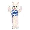 Roupas de mascote de coelho colete de páscoa trajes de alta qualidade personagem de desenho animado roupas de adultos tamanho Natal carnaval festa de aniversário outdoor outfit