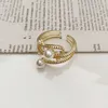 New Angel Wings Open stones Ring Female Ins Trendy Cold Niche Design Net Red Style Ring Wholesale