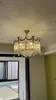 Franska retro All Copper Crystal Lamp Chandelier American European Luxury Villa vardagsrummet Matsrum sovrum