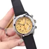 Mens Watch Multi-function Quartz Movement Watches 43mm Sappire Business Wristwatches Montre De Luxe