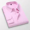 Men's Dress Shirts Plus Size 5XL 6XL 7XL Men Solid Color Business Shirt Fashion Casual Slim White Long Sleeve Male Brand ClothesMen's Vere22