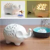 Creative ceramic candle holder Nordic style hollow elephant candle stand elegant crafts for home decoration