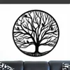 Tree of Life Metal Wall Art Family Tree Birds on Branches Hanging Sculpture