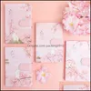 Notepads Notes Office School Supplies Business Industrial Japanese Cherry Blossom Hand Account Book Fresh Girl Thickened Grid Diary Notebo