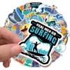 New Sexy 50Pcs Summer Beach Surf Graffiti Sticker DIY For Skateboard Luggage Guitar Motorcycle Laptop Cool Classic Kid Toy Decal Sticker