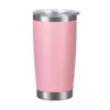 Tasses de voiture de 20 oz Tasses en acier inoxydable Tumblers Coupe Drinkware Couvercle d'étanchéité Isolation sous vide Tasse de bière de café touristique Tumbler FY4412 SS1101