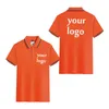 Mens and womens shortsleeved polo shirts DIYcustom polo shirts team work shirts advertising tops 220609