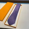 Kvinnor Slipsar Mens Designer Neck Tie Suit Slippies Luxury Business Men Silk Ties Party Wedding Neckwear Letter Choker 2022