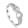 12st Fashion Infinity Love Ring 8 Eternity Promise Jewelry for Woman Girlfriend Dainty Wedding Engagement Gift