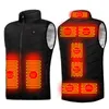 4/9/11 Plaatsen Verwarmd Vest Mannen Vrouwen USB Verwarmde Jas Verwarming Vest Thermische Jacht Vest Kleding Koude Winter Verwarming Jassen 220516