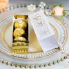 Presentförpackning 20/50 st Rose Flower Laser Cut Candy Packaging Boxes Baby Shower Baptism Diy Chocolate Dragee Box Christmas Wedding Party