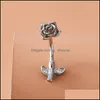 Nombril Bell Bouton Anneaux Bijoux De Corps Sexy Mignon Rose Fleur Feuille Forme Ventre Cristal Zircon Goutte Dangle Anneau Pour Femmes Hommes Piercing Livrer