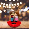 Interior Decorations Creative Car Solar Powered Couple Panel Decor Shaking Head Doll Dashboard Decoration Accessories Cute OrnamentInterior