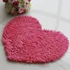 Carpets 40*50cm Soft Anti-Slip Super Absorbent Plush Microfiber Love Shaped Bath Mat Carpet Chenille Inventory CCA12945