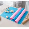 Folha de tapete de silicone Felas de amassamento grande para a massa de pizza de massa rolante Acessórios de cozinha de pastel