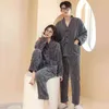 Vinterkvinnor Coral Velvet Pyjama Setar Thicken V-Neck Pair Solid Simple Nightwear Baggy Plus Size M-3XL Pajama Lounge Comfort L220803