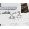 Dingle ljuskronor silverplatta cykelform zirkonörhängen mode smycken kan användas som en presentfesttillbehör för flickvändangel