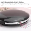 Compact Mirrors Mini Portable Lights Led Makeup Mirror 3x vergroten Handhouderij opvouwbare zaklicht schoonheid Cosmetisch gereedschap Compact