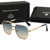 디자인 Maybach 선글라스 파일럿 선글라스 UV400 안경 금속 프레임 폴라로이드 62mm 렌즈 140mm 금속 브래킷