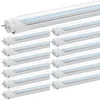 Jesled T8 LED Rurki 4ft G13 Dural Row Clear Cover Frosted Covers 5000K 28W Daylight White Garage Shop Office Office