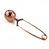 100pcs 304 Stainless Steel Tea Strainer Filter Diffuser Fine Mesh Infuser Ball Shape Coffee Cocktail Food Reusable Rose Gold Color DHL FEDEX SN4490