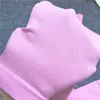シームレススポーツセット女性ピンク2ピーストップトップTシャツショーツヨガスーツトレーニングアクティブな衣装フィットネスジムセット220616