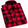 Fall Smart Casual Men's Flanell Plaid Shirt Brand Male Business Office Lång ärm Högkvalitativ kläder 220322