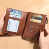RFID Wallet Men Leather Leather Hear Men Wallet Layer Cowhide Fashion Wallet Coin Pres Card's Card's Cardholderwallet H220422