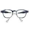 Vintage hombres gafas ópticas marco de anteojos cuadrados Marca de lentes de moda Gafas de sol Marcos Gafas Gafas clásicas Myopia gafas con caja