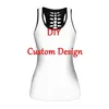 DIY Custom Design Strand Sommer 3D gedruckt Damen sexy Tank tps Casual Hollow Out Weste Damenmode Drop 220704gx