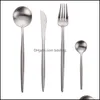 Sierware Besteck Edelstahl 304 Gabel Löffel Messer Besteck Geschirr Geschirr Drop Lieferung 2021 Sets Küche Esszimmer Bar Home Garde