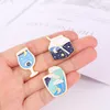 Pins Brooches Universe Stars Enamel Pin Explore Outer Space Glass Cup For Women Fashion Lapel Badge Bag Jewelry Gift WholesalePins Kirk22