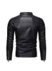 Hommes Pu Zipper Vestes Casual 5XL Hommes Vintage Noir Faux Cuir Moto Vestes De Mode Jaqueta De Couro Masculina Mâle L220801