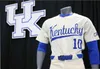 XFLSPメンズカスタムNCAA Kentucky Wildcats野球ジャージZeke Lewis Justin Olson Brett Marshall Kyle Music Jake Thompson Austin Schultz Uk Jersey