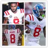 XFLSP 2022 College Custom Custom Shisted Ole Miss Rebels Football Jersey 27 Tysheem Johnson 14 Marc Britt II 7 Sam Williams 12 Jakivan Brown Miles Battle