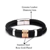 Pulseras con dijes, cadena trenzada a la moda, cuentas de eslabones, joyería para hombres y mujeres, envoltura deportiva, pulsera de cuero genuino, brazaletes, amuleto Lars22