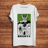 Zabawne DBZ Cell Perfect Form Anime T Shirt Men Manga Dragon Streetwear Tshirt Unisex White Casual Tee Homme220622