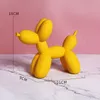 Escultura de cães escultura de balão estátua mini colecionável figura resina resina resina estatueta de mesa de mesa de mesa decoração 220614